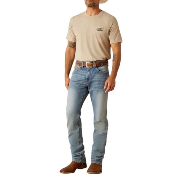 New Mens Ariat M1 Vintage Picher Straight Jeans Size 36/38